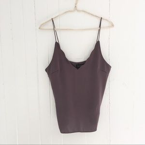 Topshop Scalloped Cami Top
